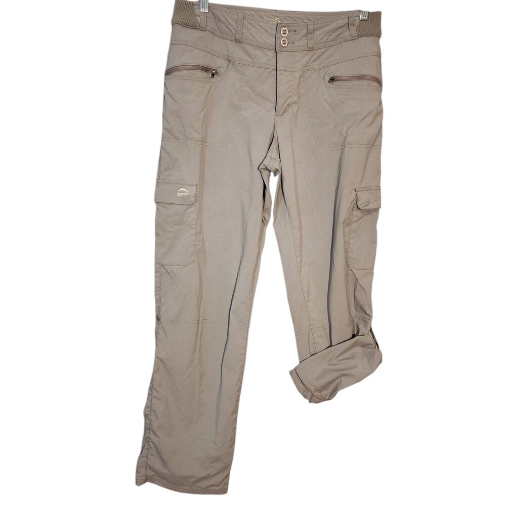 Cabelas XPG Pant Women 10 Gray Outdoor Hiking Lightweight Performance Gear Nylon